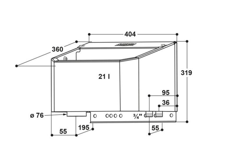 Vlotter-Drinkbak Mod. 610 40 cm met geïntegreerde ringleiding