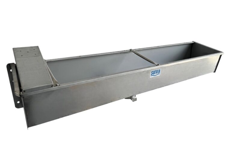 COMPACT Drinkbak, inox 200 cm met verplaatsbare vlotterkap